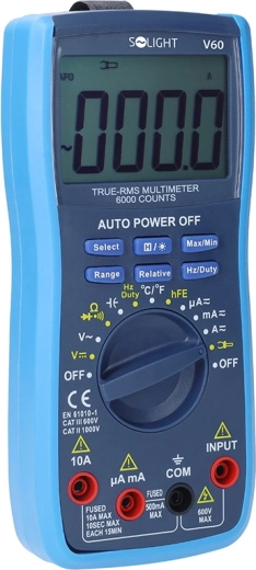 True-RMS and wide measurement range