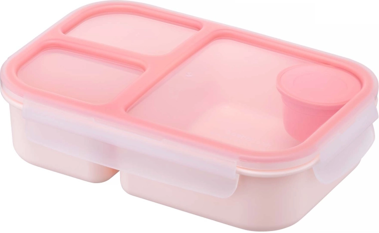 Divided lunch box LOCKnLOCK To-Go Bento 1.5 l pink