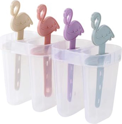 TORO Flamingo Plastic Ice Cream Mold, 4 pcs