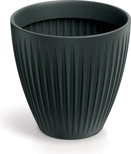 Latia Round Midl Flower Pot 40 cm anthracite