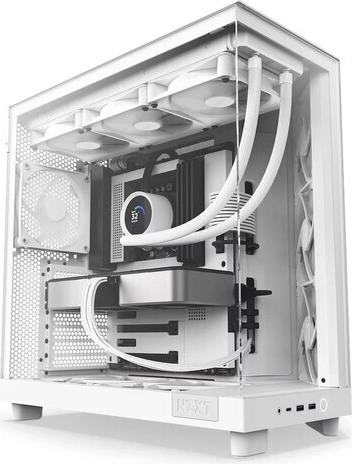 NZXT H6 Flow White PC Case with Side Window