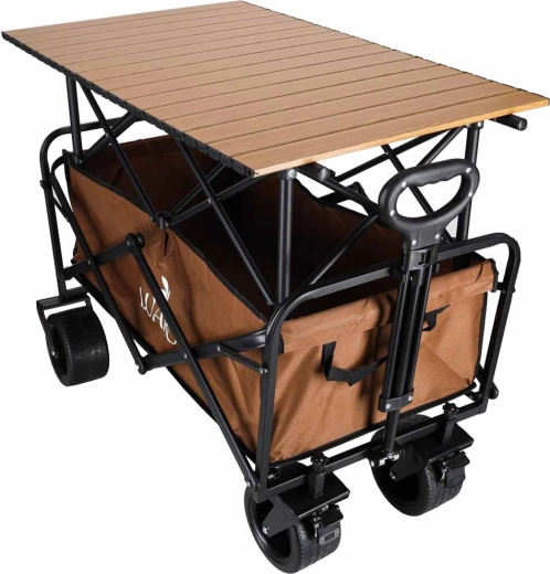2-in-1 table for serving and staging
