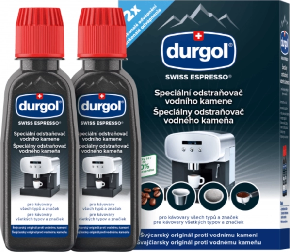 Durgol Swiss Espresso descaler for all coffee machines 2×125 ml