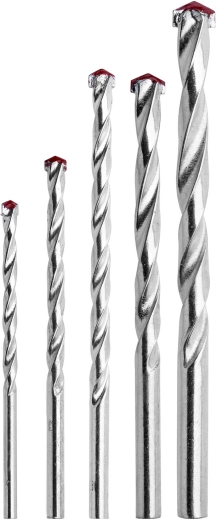 Masonry drill bit set 4–10 mm, 5 pcs