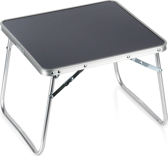 Vilde Folding Camping Table, Graphite, 40 × 40 × 30 cm