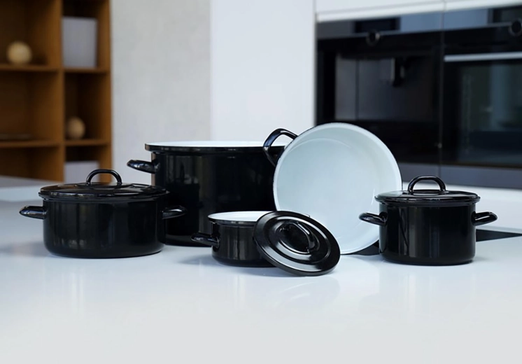 Durable enamelled surface