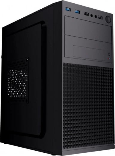 Компютърна кутия Fornax K300 Micro-ATX, 2× USB 3.0 и 2× USB 2.0, черна