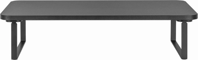 Black rectangular monitor riser stand