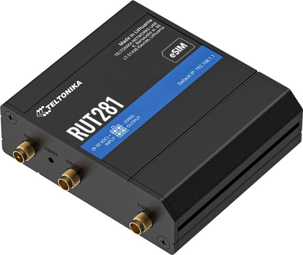 Индустриално изпълнение Teltonika RUT281 с обозначение eSIM