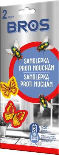 Bros самозалепващи стикери против мухи 2 бр.