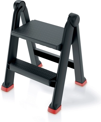 Folding Plastic Step Stool UNI Ladder PROSPERPLAST, 2 steps, load capacity 150 kg