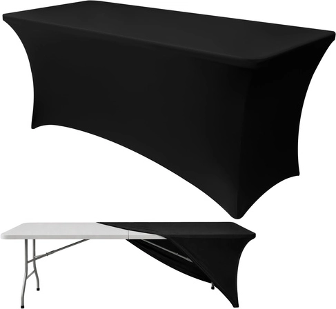 Elastic cover for banquet table 183 × 75 × 75 cm RUHHY – black