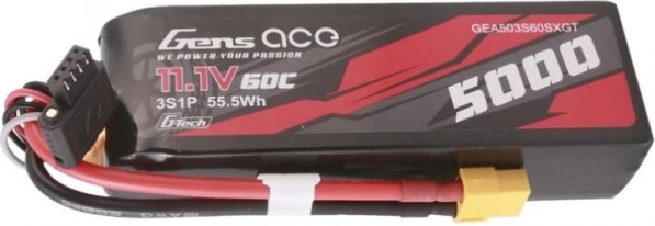 LiPo батерия Gens Ace G-Tech 5000 mAh 11,1 V 60C 3S с конектор XT60