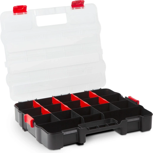 Adjustable compartments for small parts
