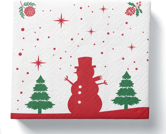 Christmas paper napkins 3-ply 33 × 33 cm