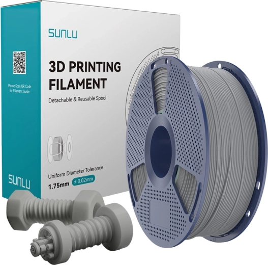 Sunlu ABS високоскоростен филамент – сив, 1,75 mm, 1 kg