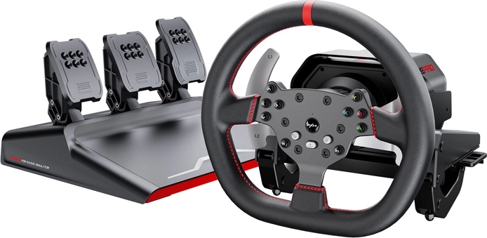 Геймърски волан и педали PXN V10 Pro за PC, PS4, Xbox One и Xbox Series X|S