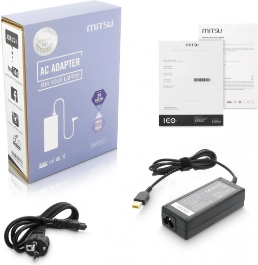 Charger/charger 20V 3.25A (rectangular 11.0x4.5 pin - Yoga) - Lenovo 65W