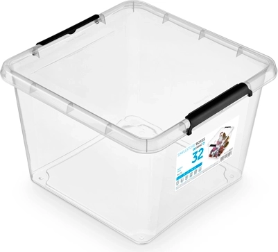 SimpleStore storage box with lid 32 L (39 × 39 × 26 cm)