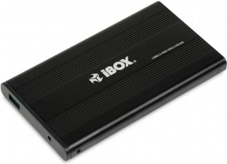 iBox метална външна кутия за 2,5" SATA диск USB 3.0 черна