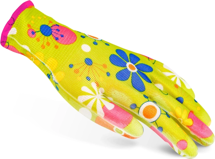 Water-repellent palm with nitrile coating