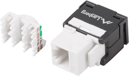 Кийстоун модул RJ45 UTP кат. 5e, без инструменти, 180° за инсталационна кутия