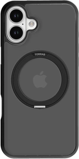 Torras Ostand Pro Case for iPhone 16 Plus – Black