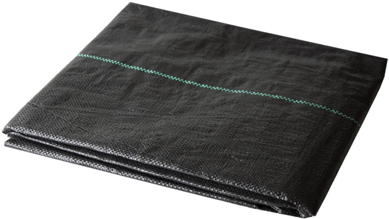 Градински тъкан текстил 2 × 5 m, 100 g/m², черен