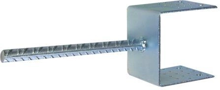 Анкерна опора за земя 100 × 80 mm, поцинкована