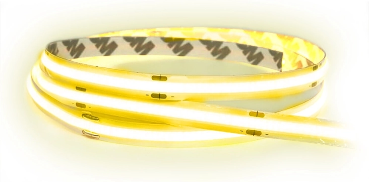 Solight LED COB light strip 5 m, 10 W/m, 1000 lm/m, CRI > 90, IP44, warm white