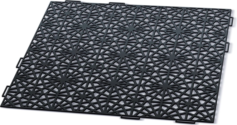 Garden modular tile Mosaic 39.7 × 39.7 cm, black