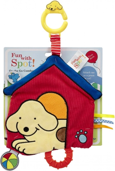 Rainbow hanging plush doghouse for babies