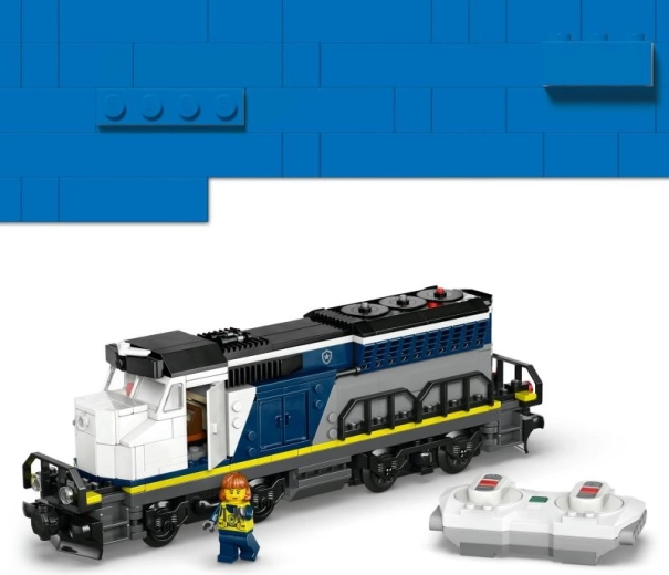 Remote-controlled police train with Powered Up