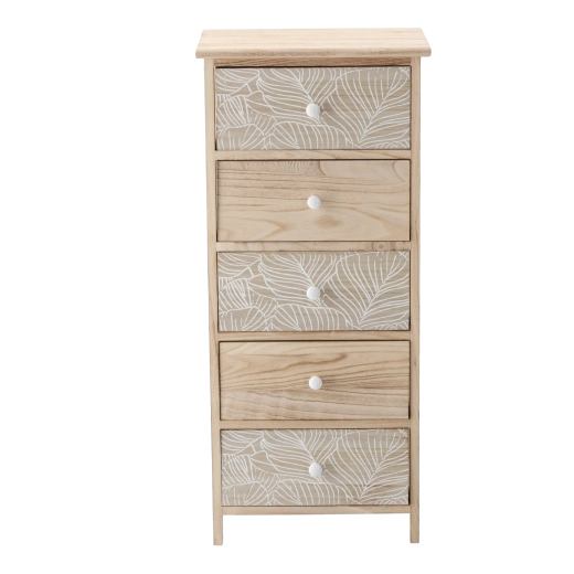 Natural design with a delicate leaf motif