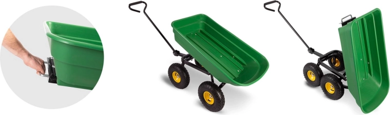 Tipping bed for quick unloading