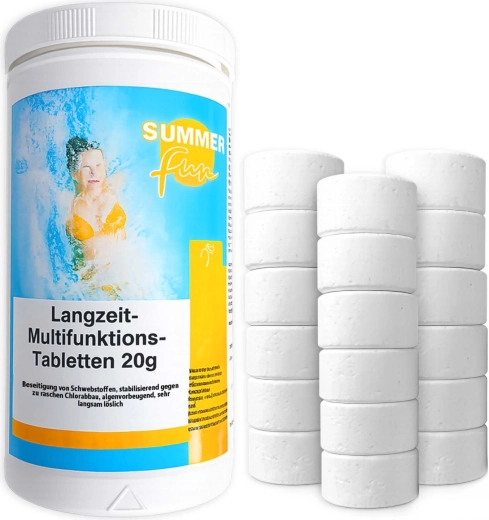 Multifunctional chlorine tablets for pools 20 g (1 kg)