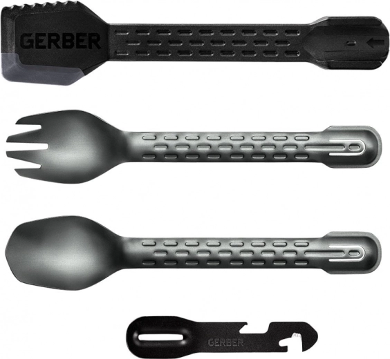 Gerber ComplEAT Cook Eat Clean Tong Onyx – multifunctional outdoor cutlery