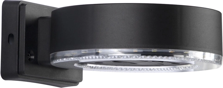 Соларна стенна LED лампа 24 LED, черна, IP44