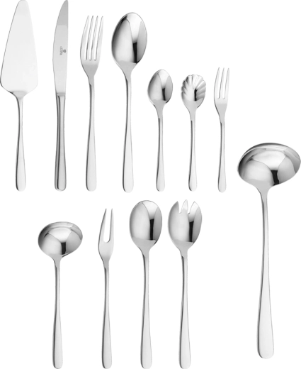 Bella set of 68 stainless steel cutlery pieces in a case (polished)