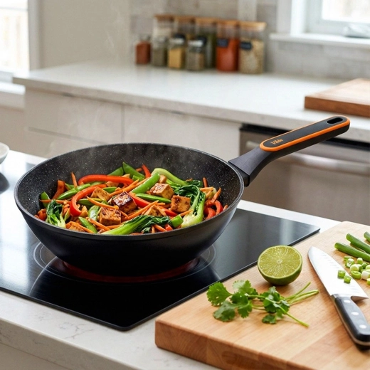 Deep wok shape for Asian dishes and pasta