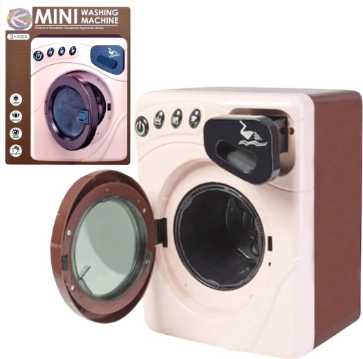 Children’s automatic washing machine with opening drum, light and sound - 1 piece
