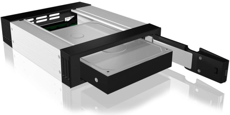 Сменяема шахта за 3,5" HDD SATA за 5,25" слот