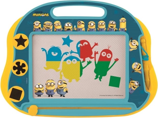Многоцветна магнитна дъска за рисуване с печати MINIONS от Lexibook