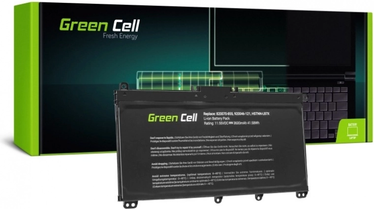 Battery for HP Pavilion 15-CC / 14-BP / 14-BF / 14-BK / 15-CD / 15-CK / 17-AR 11.55 V 3.6 Ah GREEN CELL