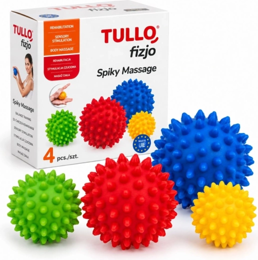 Tullo set of 4 physiotherapy massage balls