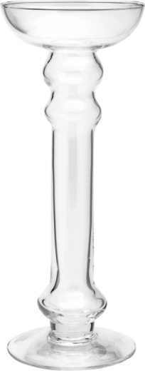 Glass water candle holder for floating candles