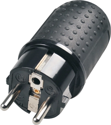 Solight straight plug for damp environments IP44 black