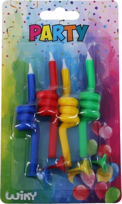 Spiral Candles with Holders