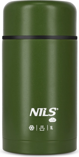 NILS Camp Food Thermos Green 1 L