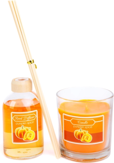 Warm pumpkin and spice fragrance